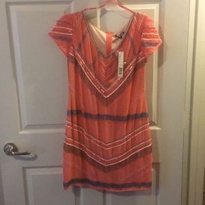 Gianni Bini Pink beaded cocktail dress